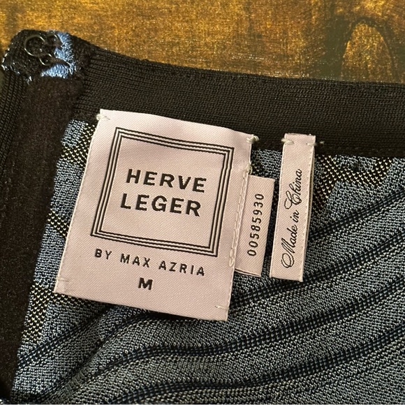 Herve Leger Asymmetrical Bandage Dress - Picture 13 of 13